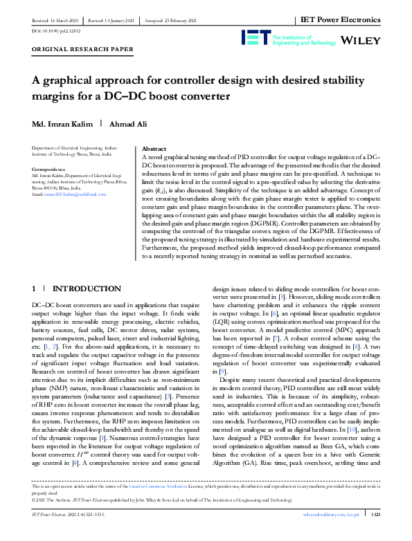 (PDF) A graphical approach for controller design with desired stability ...