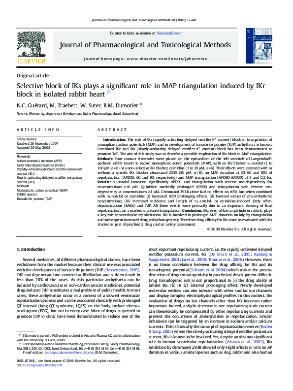 (PDF) Selective block of IKs plays a significant role in MAP ...