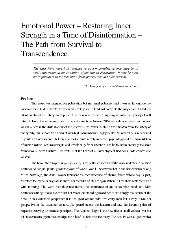(DOC) Emotional Power – Restoring Inner Strength in a Time of ...