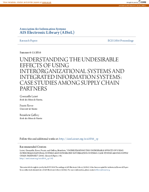 (PDF) Understanding the undesirable effects of using ...