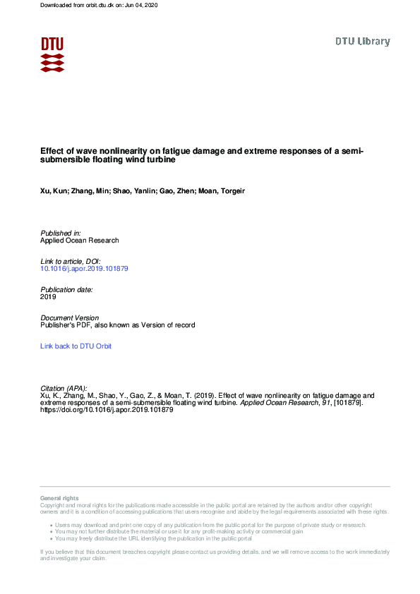 (PDF) A comparison of extreme structural responses and fatigue damage ...