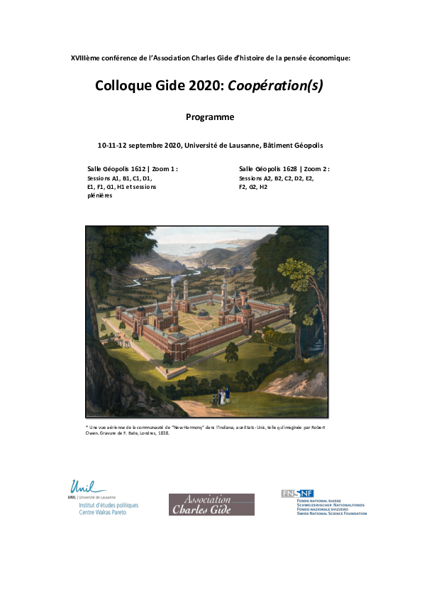 (PDF) Colloque Gide 2020: Coopération(s) - XVIIIème Conférence de l ...