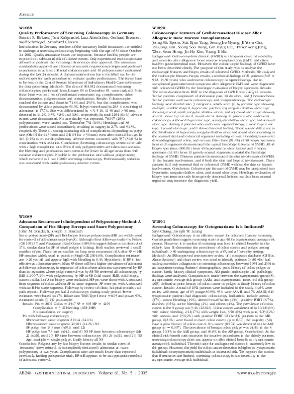 (PDF) Adenoma Recurrence Is Independent of Polypectomy Method: A ...