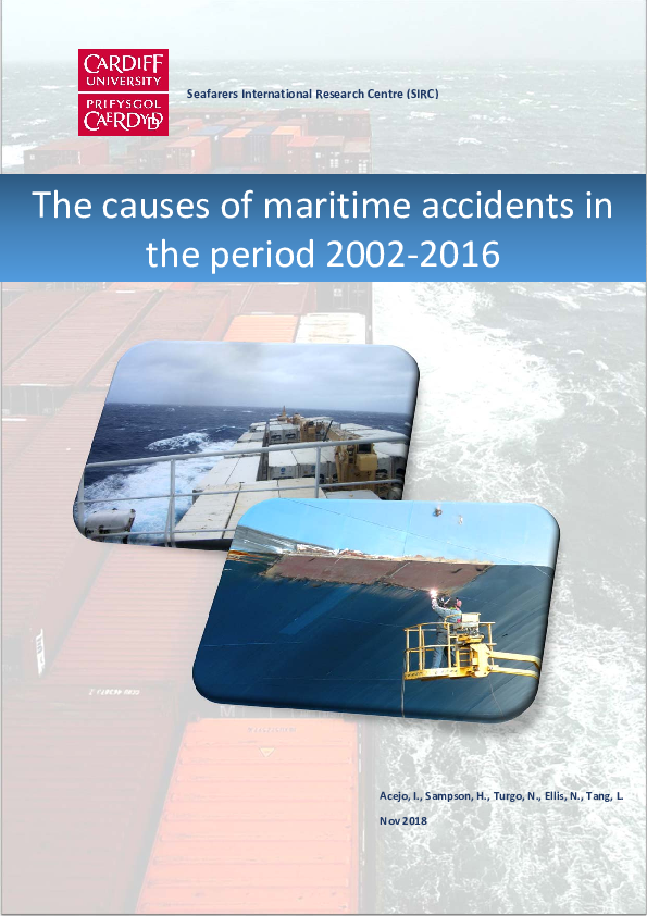 (PDF) The causes of maritime accidents in the period 2002-2016