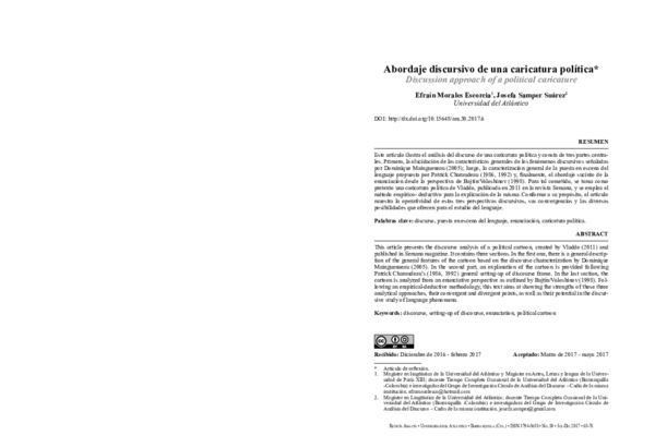 Abordaje discursivo de una caricatura política