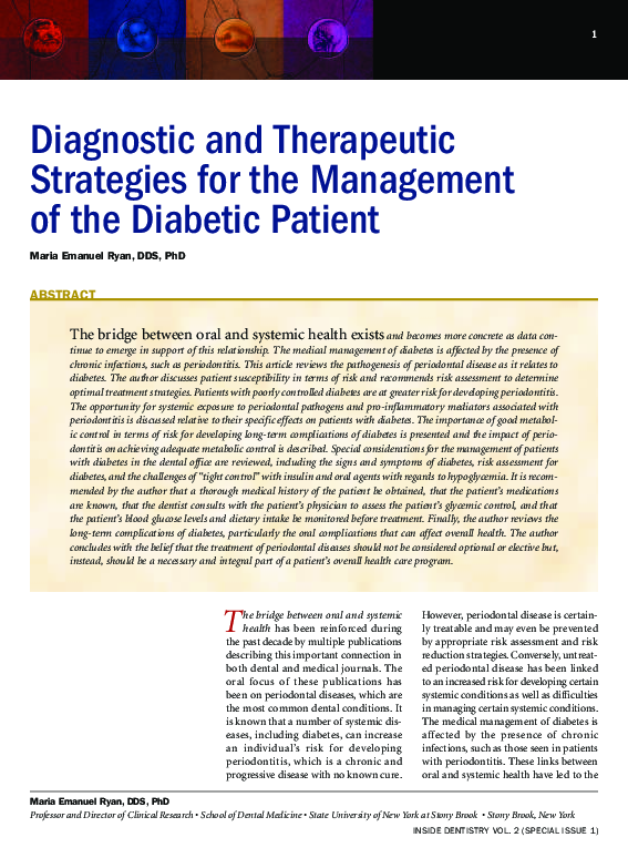 (PDF) Diagnostic and therapeutic strategies for management of ...