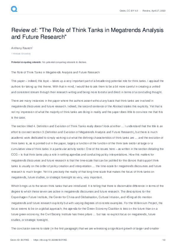 (PDF) Review of: 