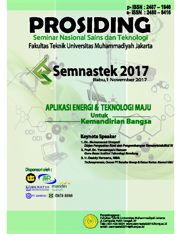 (PDF) Seminar Nasional Sains dan Teknologi 2017