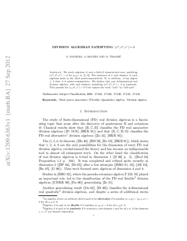 Division algebras satisfying $(x^p, x^q, x^r)=0$