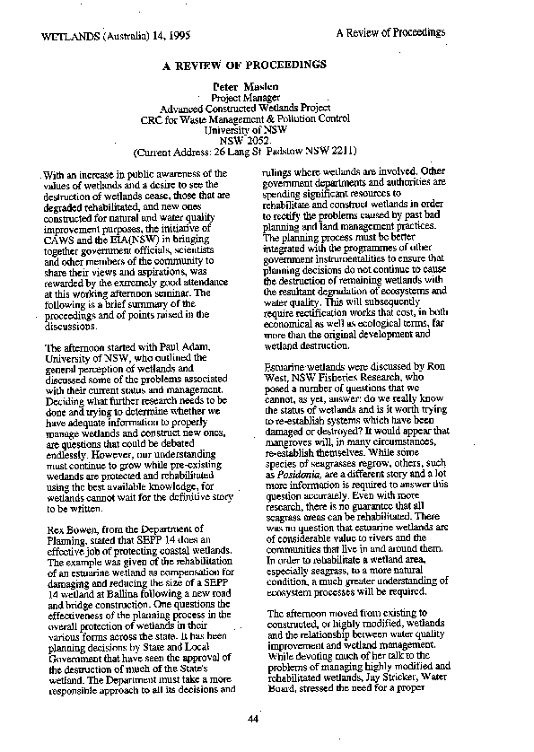 (PDF) A review of the proceedings