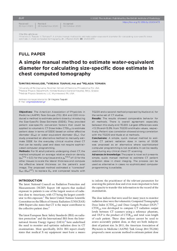 (PDF) A simple manual method to estimate water-equivalent diameter for ...