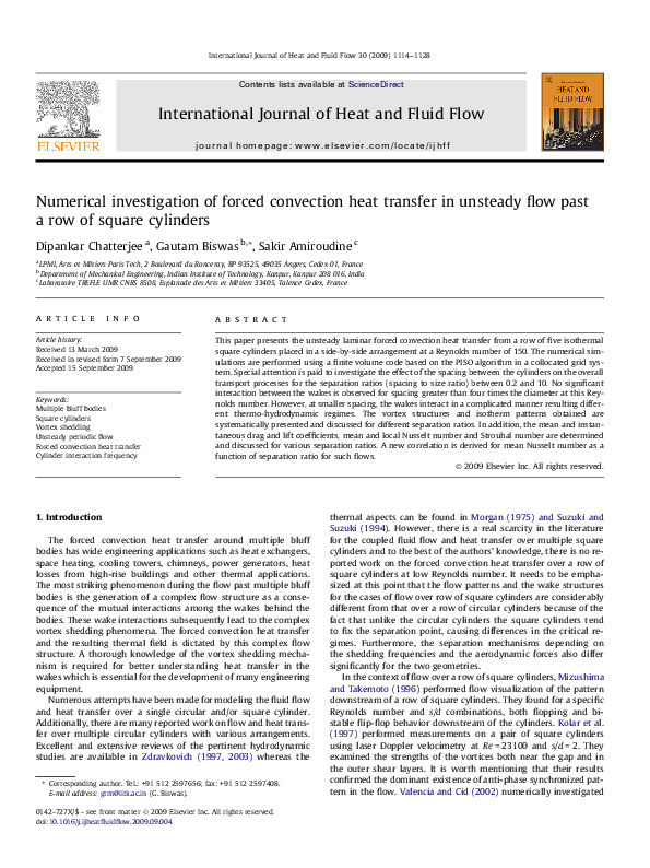 (PDF) Numerical investigation of forced convection heat transfer in ...