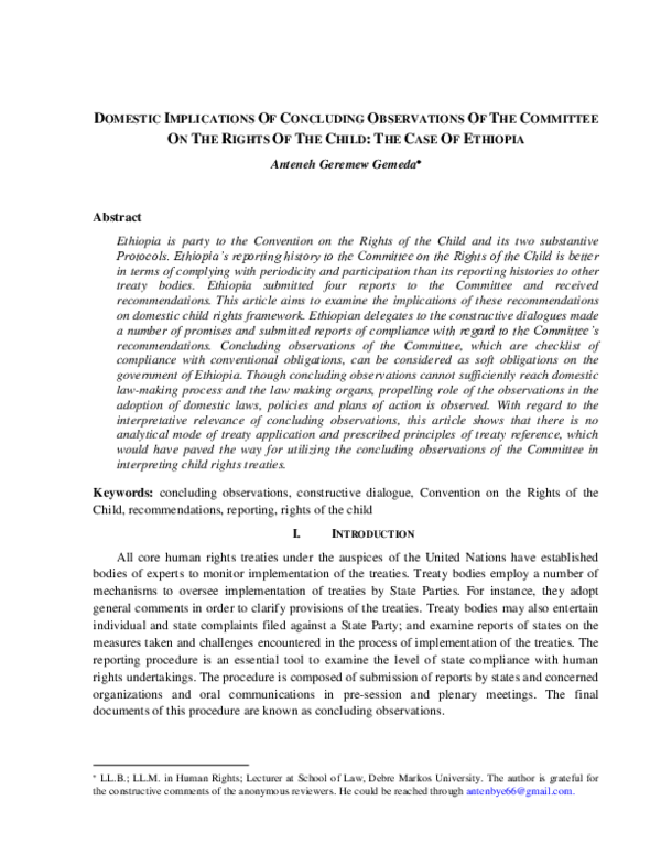 (PDF) Domestic implications of concluding observations of the committee ...
