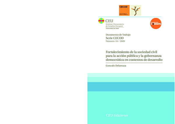 (PDF) Fortalecimiento de la sociedad civil para la acción pública y la ...
