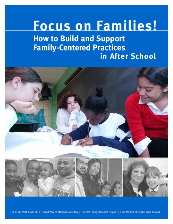(PDF) Focus on Families! How to Build and Support Family-Centered ...