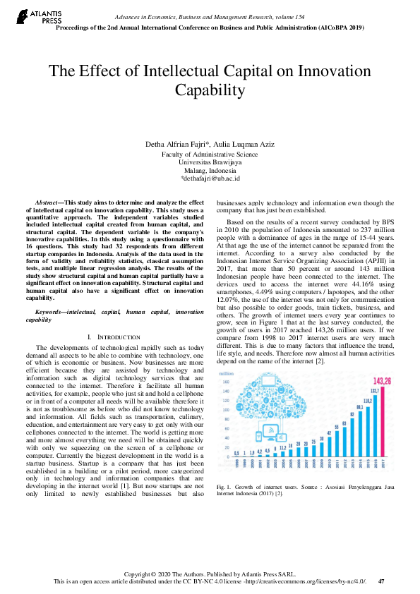 (PDF) The Effect of Intellectual Capital on Innovation Capability