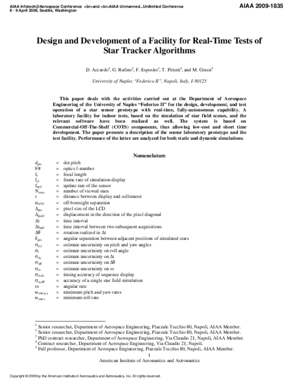 (PDF) Design and Development of a Facility for Real-Time Tests of Star ...
