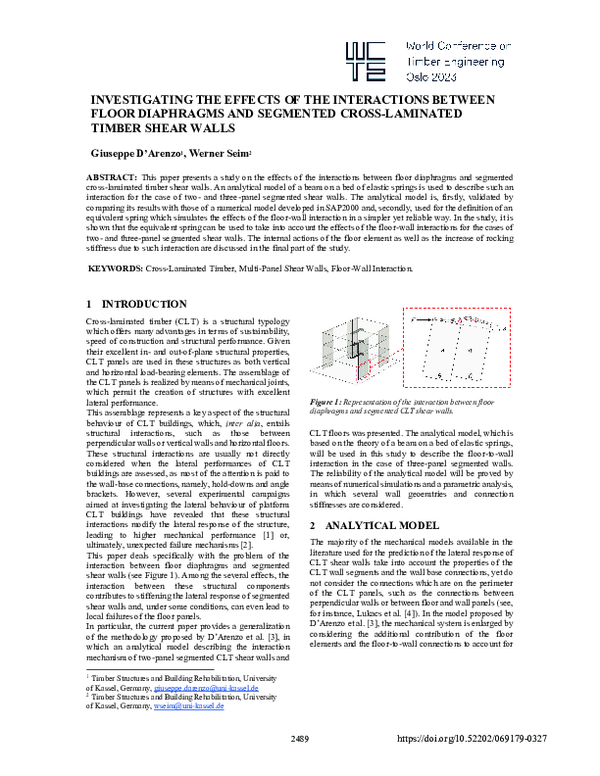 (PDF) Investigating the Effects of the Interactions Between Floor ...