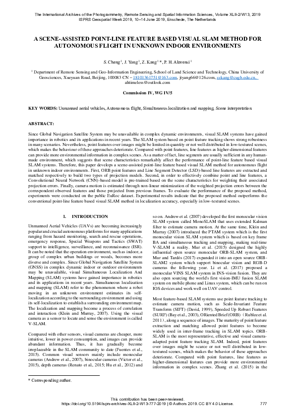 (PDF) A Scene-Assisted Point-Line Feature Based Visual Slam Method for ...