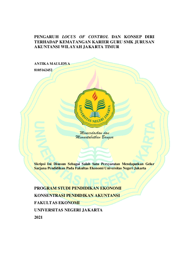 (PDF) Pengaruh Locus of Control Dan Konsep Diri Terhadap Kematangan ...