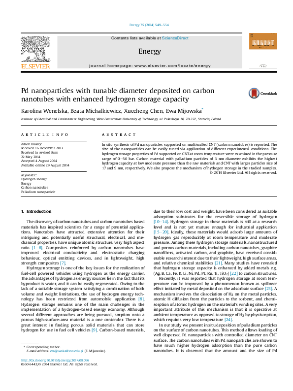 (PDF) Pd nanoparticles with tunable diameter deposited on carbon ...