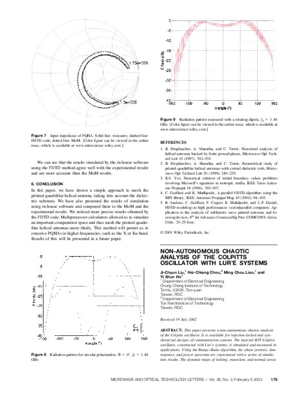 (PDF) Non‐autonomous chaotic analysis of the colpitts oscillator with ...