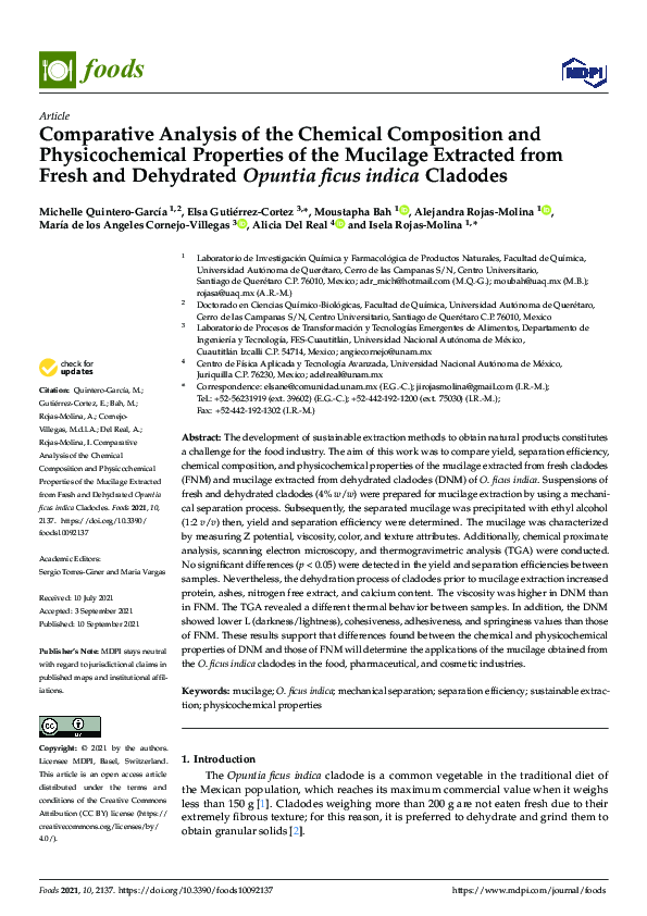 (PDF) Comparative Analysis of the Chemical Composition and ...