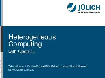 (PDF) Heterogeneous Computing with OpenCL