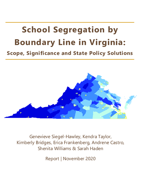 (PDF) School Segregation by Boundary Line in Virginia: Scope ...