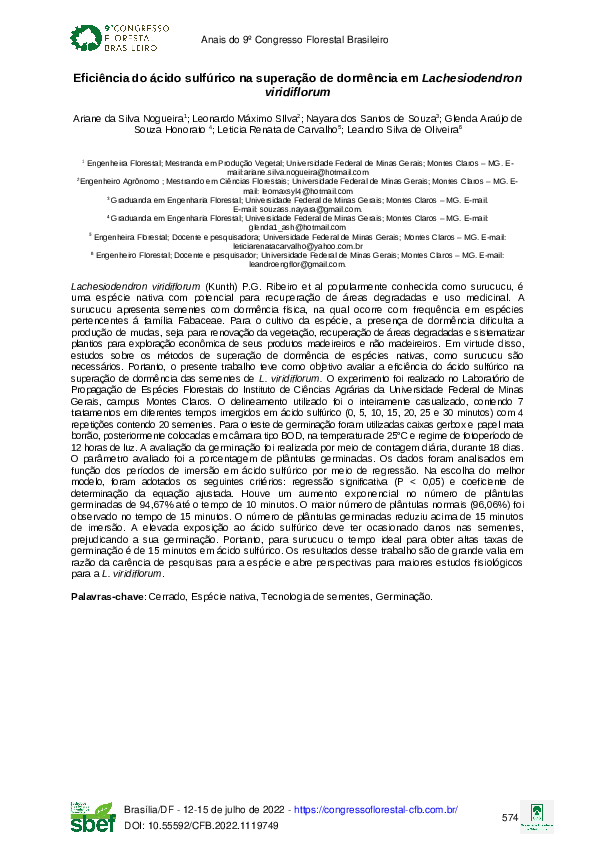 (PDF) Eficiência do ácido sulfúrico na superação de dormência em ...