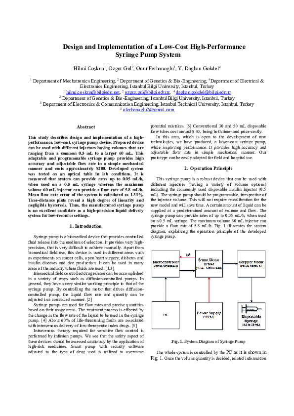 (PDF) Design and Implementation of a Low-Cost High-Performance Syringe ...