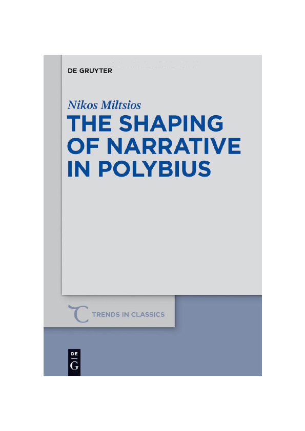 (PDF) The Shaping of Narrative in Polybius