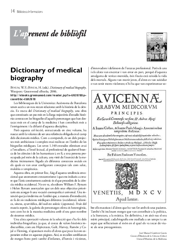 (PDF) Dictionary of Medical Biography