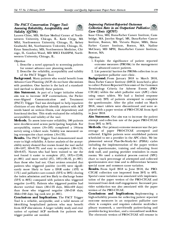 (PDF) The PACT Conversation Trigger Tool: Assessing Reliability ...