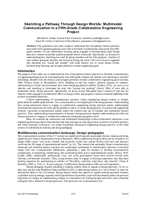 (PDF) Sketching a Pathway Through Design Worlds: Multimodal ...