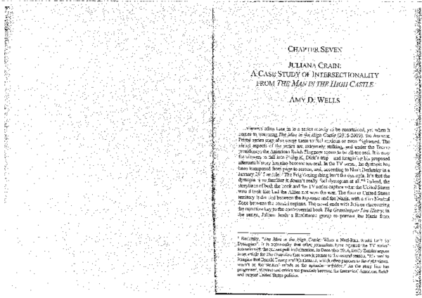 (PDF) JULIANA CRAIN: A CASE STUDY OF INTERSECTIONALITY FROM THE MAN IN ...