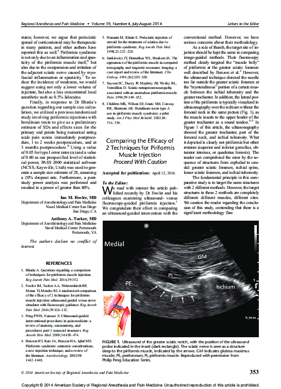 (PDF) Comparing the Efficacy of 2 Techniques for Piriformis Muscle ...