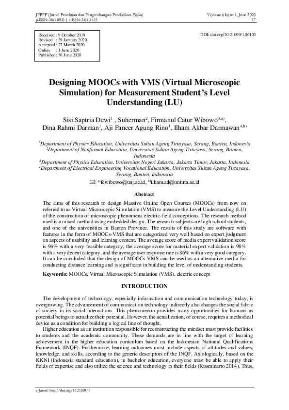 (PDF) Designing MOOCs with VMS (Virtual Microscopic Simulation) for ...