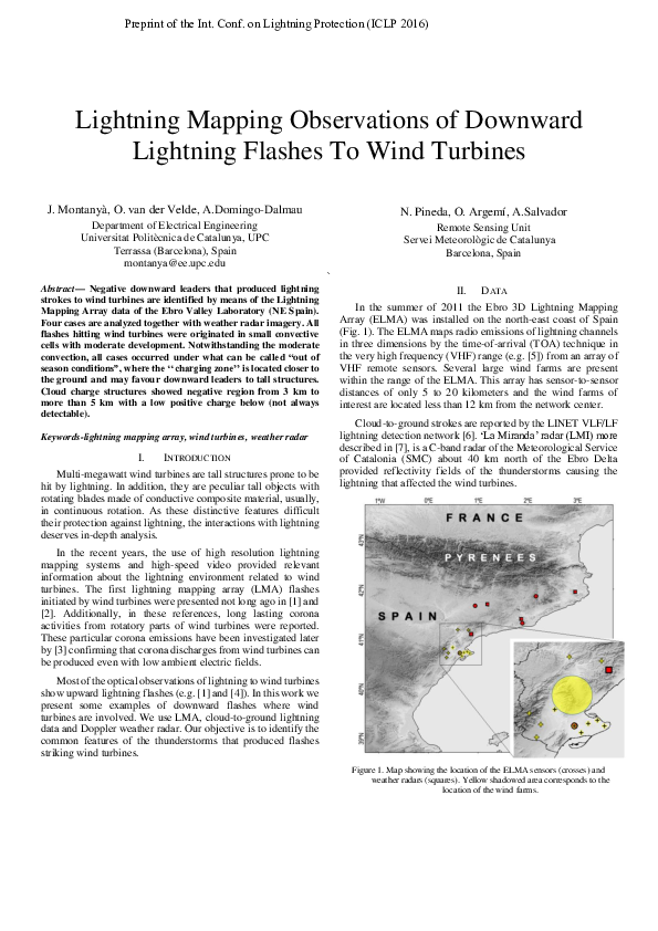 (PDF) Lightning mapping observations of downward lightning flashes to ...