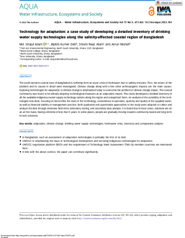 (PDF) Technology for adaptation: a case study of developing a detailed ...