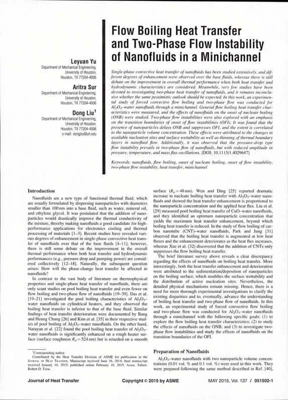 (PDF) Flow Boiling Heat Transfer and Two-Phase Flow in Microgravity