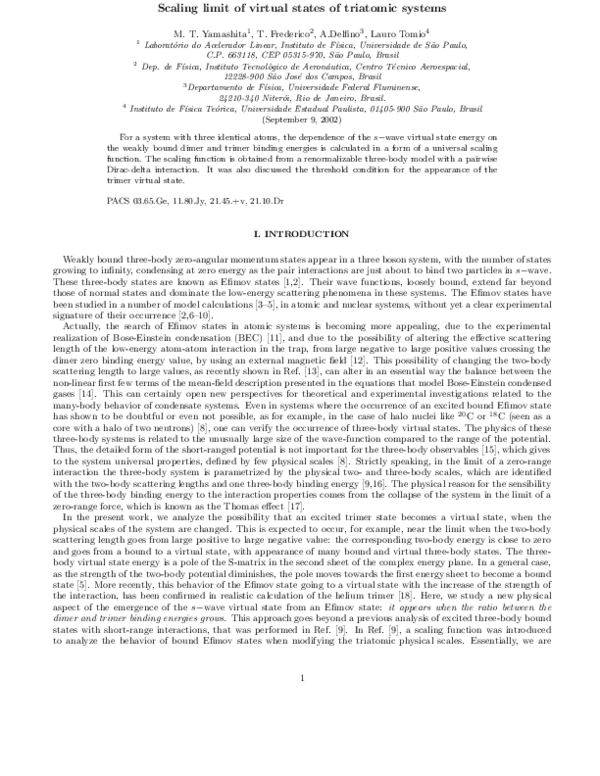 (PDF) Scaling limit of virtual states of triatomic systems