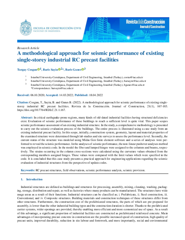 (PDF) A methodological approach for seismic performance of existing ...