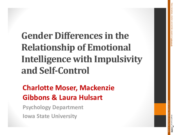 (PDF) Gender Differences and Similarities in the Relationship of ...