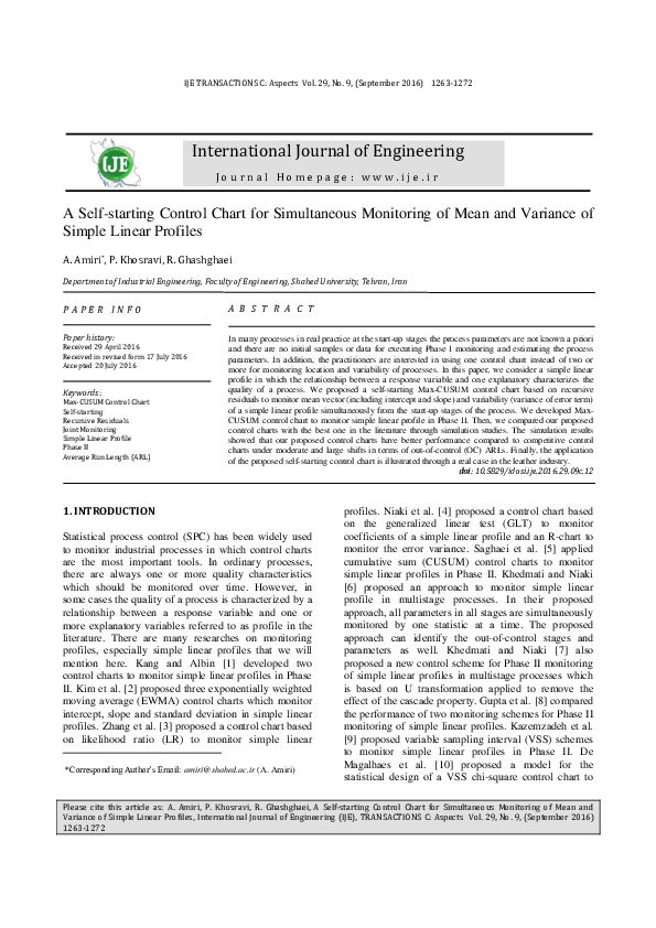 (PDF) A Self-starting Control Chart for Simultaneous Monitoring of Mean ...