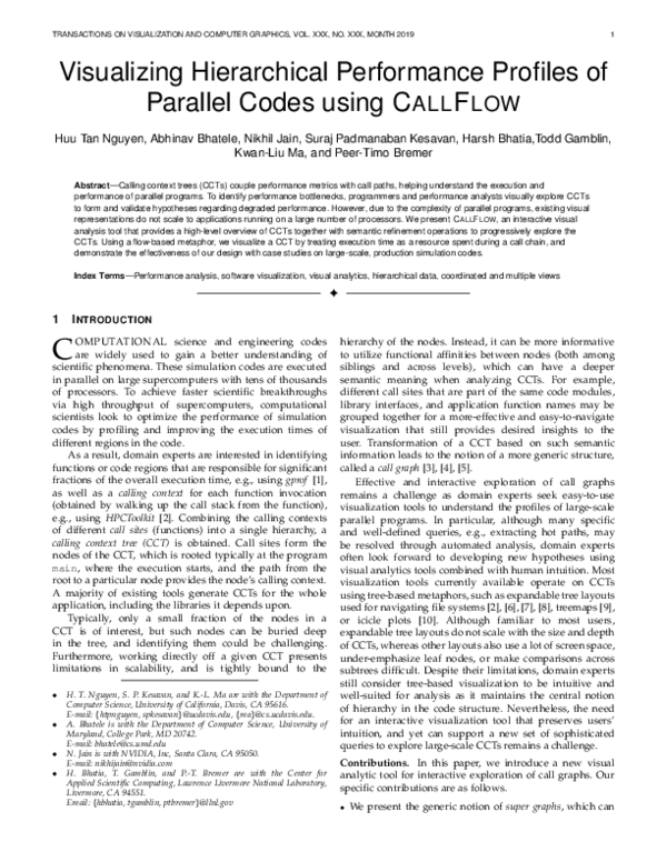 (PDF) Visualizing Hierarchical Performance Profiles of Parallel Codes ...