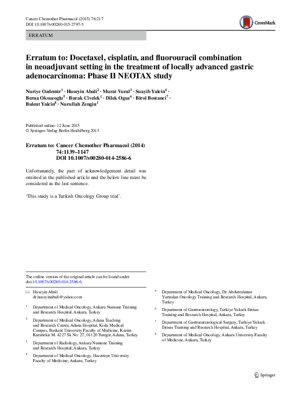 (PDF) Erratum to: Docetaxel, cisplatin, and fluorouracil combination in ...