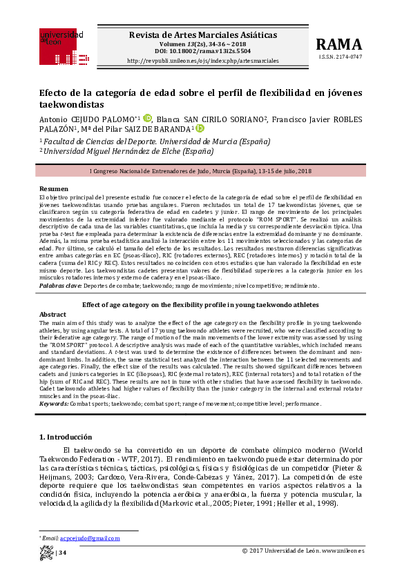 (PDF) Physiological profiles of male and female taekwon-do (ITF) black ...