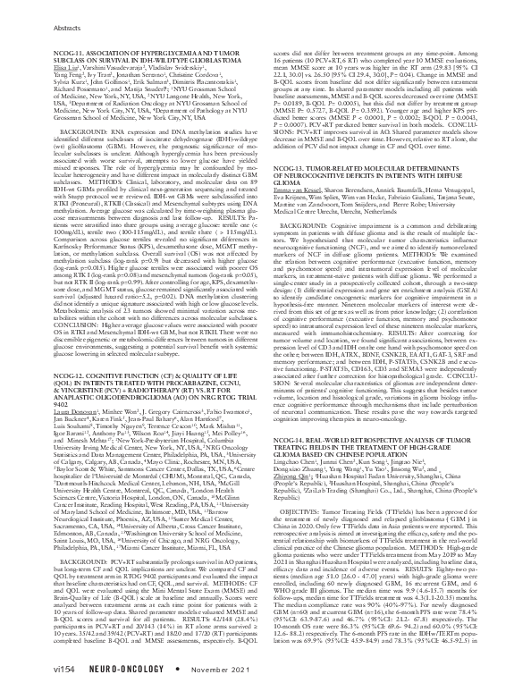 (PDF) NCOG-12. Cognitive Function (CF) Quality of Life (Qol) in ...