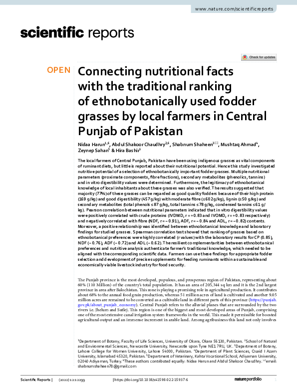 (PDF) Connecting nutritional facts with the traditional ranking of ...